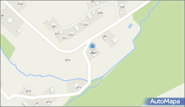 Niedźwiada, Niedźwiada, 198A, mapa Niedźwiada
