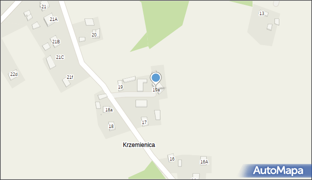 Niedźwiada, Niedźwiada, 19a, mapa Niedźwiada