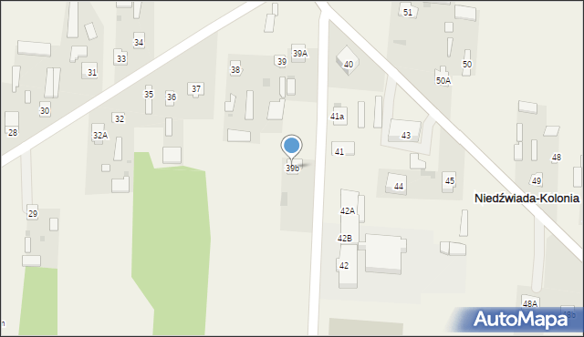 Niedźwiada-Kolonia, Niedźwiada-Kolonia, 39b, mapa Niedźwiada-Kolonia