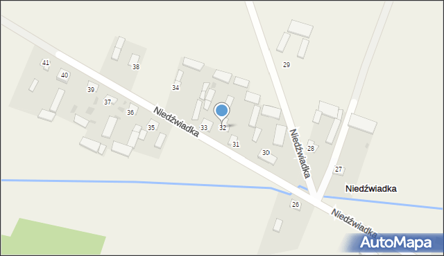 Niedźwiadka, Niedźwiadka, 32, mapa Niedźwiadka