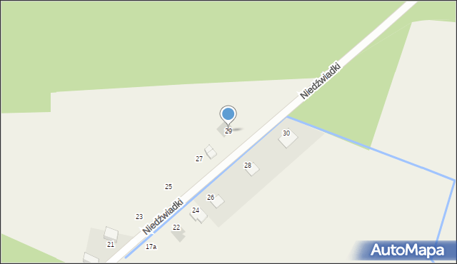 Niedźwiadki, Niedźwiadki, 29, mapa Niedźwiadki