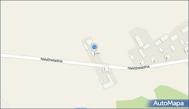 Niedźwiadna, Niedźwiadna, 3, mapa Niedźwiadna