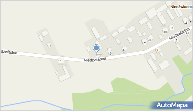 Niedźwiadna, Niedźwiadna, 4, mapa Niedźwiadna