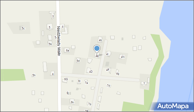 Niedźwiady Duże, Niedźwiady Małe, 4a, mapa Niedźwiady Duże