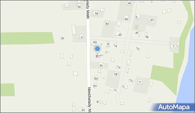 Niedźwiady Duże, Niedźwiady Małe, 6j, mapa Niedźwiady Duże