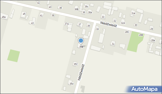 Niedźwiedź, Niedźwiedź, 35B, mapa Niedźwiedź