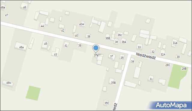 Niedźwiedź, Niedźwiedź, 37a, mapa Niedźwiedź