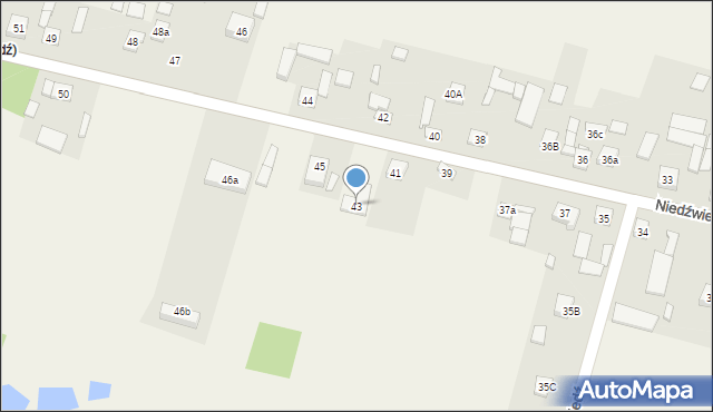 Niedźwiedź, Niedźwiedź, 43, mapa Niedźwiedź