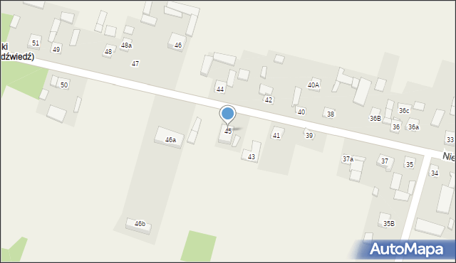 Niedźwiedź, Niedźwiedź, 45, mapa Niedźwiedź