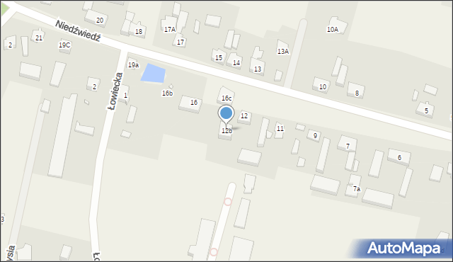 Niedźwiedź, Niedźwiedź, 12b, mapa Niedźwiedź