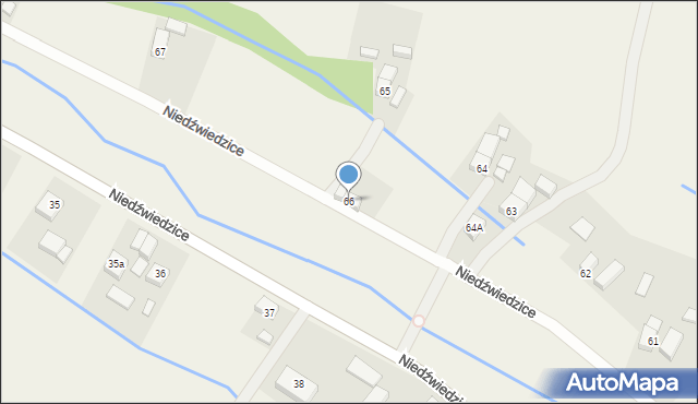 Niedźwiedzice, Niedźwiedzice, 66, mapa Niedźwiedzice