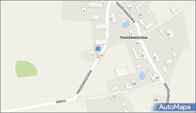 Niedźwiedziska, Niedźwiedziska, 11, mapa Niedźwiedziska