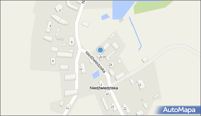 Niedźwiedziska, Niedźwiedziska, 27, mapa Niedźwiedziska