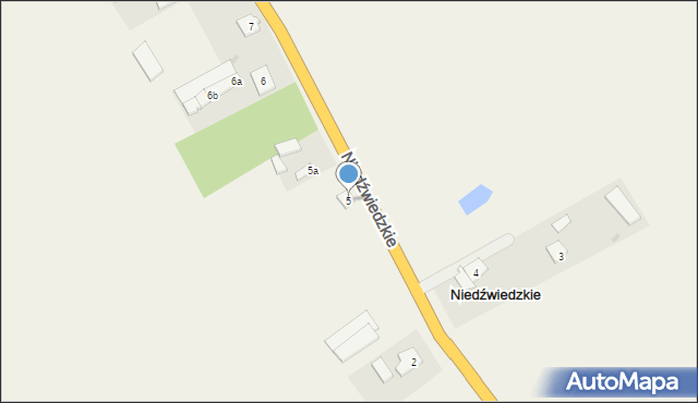 Niedźwiedzkie, Niedźwiedzkie, 5, mapa Niedźwiedzkie