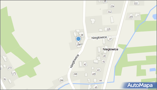 Niegłowice, Niegłowice, 236, mapa Niegłowice