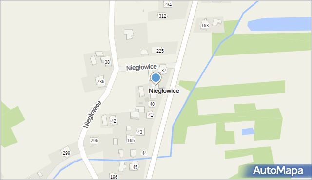 Niegłowice, Niegłowice, 39, mapa Niegłowice