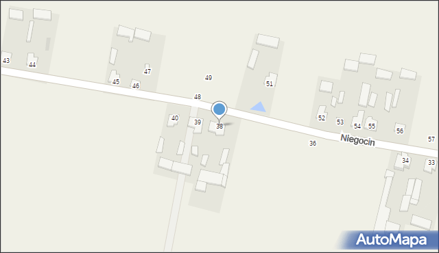 Niegocin, Niegocin, 38, mapa Niegocin