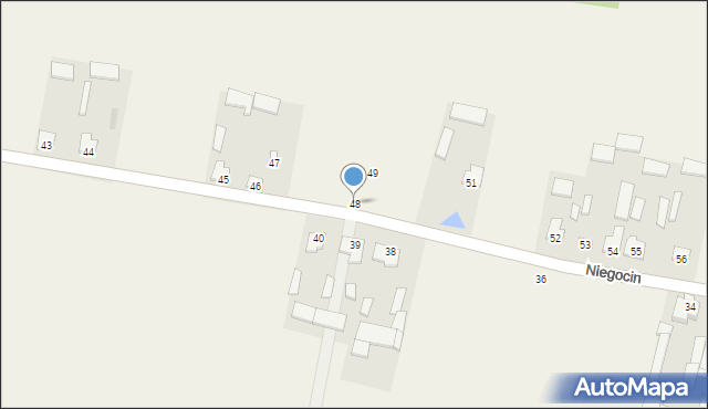 Niegocin, Niegocin, 48, mapa Niegocin