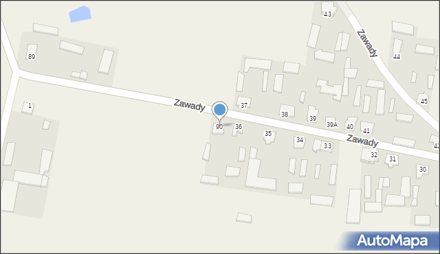 Niegocin, Niegocin, 90, mapa Niegocin