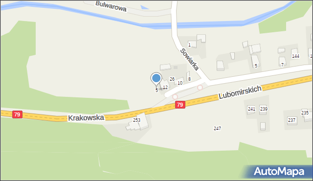 Niegoszowice, Niegoszowice, 5, mapa Niegoszowice
