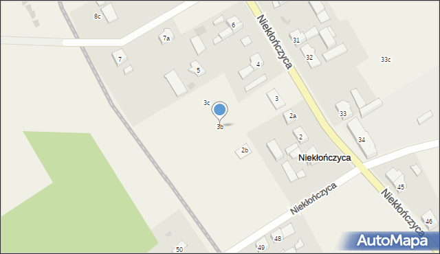 Niekłończyca, Niekłończyca, 3b, mapa Niekłończyca