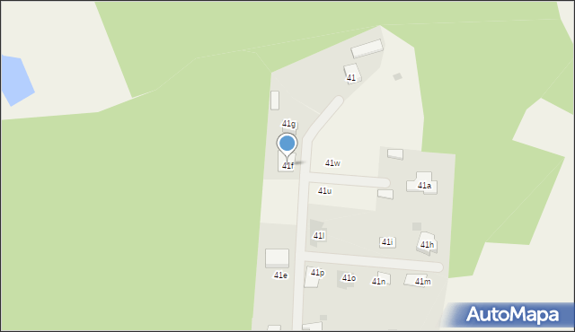 Niekłończyca, Niekłończyca, 41f, mapa Niekłończyca