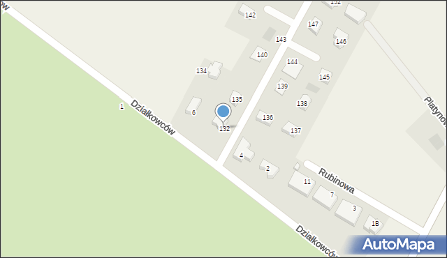 Niekłonice, Niekłonice, 132, mapa Niekłonice