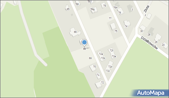 Niekłonice, Niekłonice, 68, mapa Niekłonice