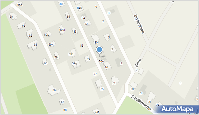 Niekłonice, Niekłonice, 76B, mapa Niekłonice