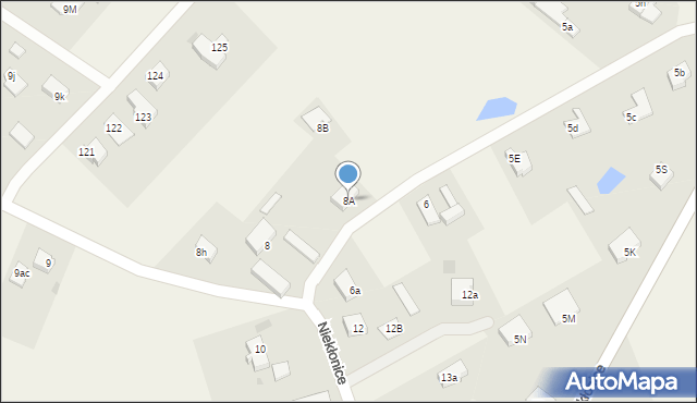 Niekłonice, Niekłonice, 8A, mapa Niekłonice