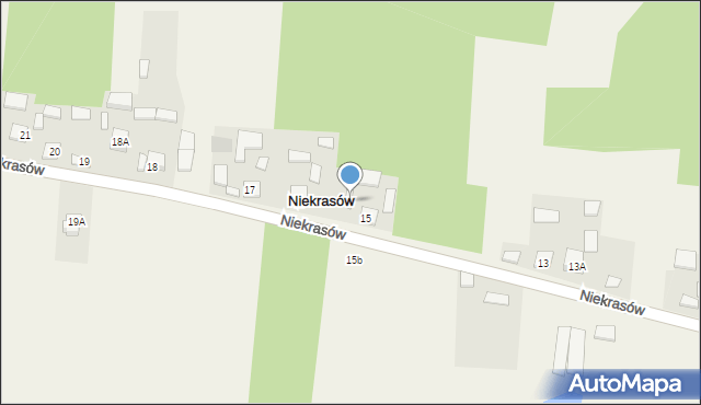 Niekrasów, Niekrasów, 15a, mapa Niekrasów