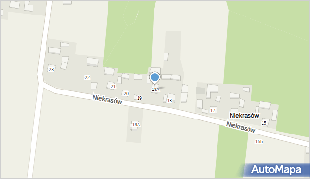 Niekrasów, Niekrasów, 18A, mapa Niekrasów