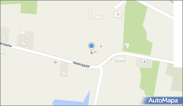 Niekrasów, Niekrasów, 5b, mapa Niekrasów