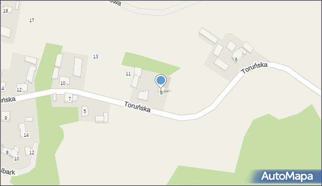 Nielbark, Nielbark, 9, mapa Nielbark