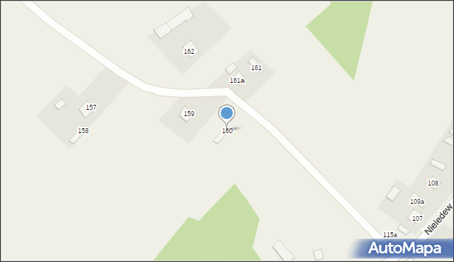 Nieledew, Nieledew, 160, mapa Nieledew
