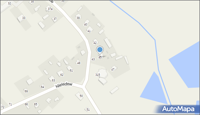Nieledew, Nieledew, 45, mapa Nieledew
