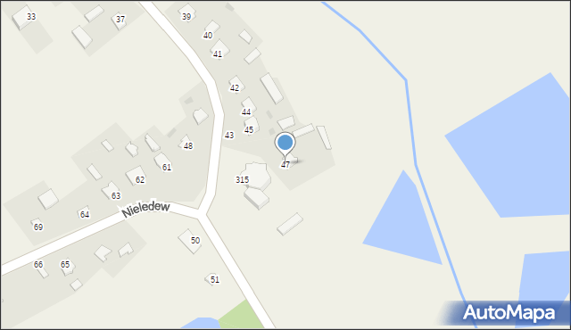 Nieledew, Nieledew, 47, mapa Nieledew