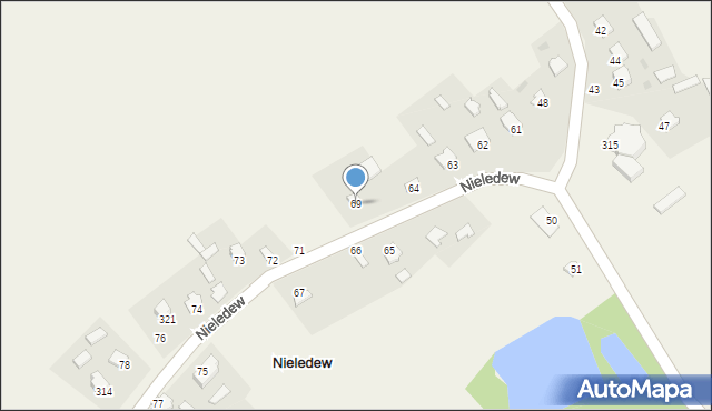 Nieledew, Nieledew, 69, mapa Nieledew