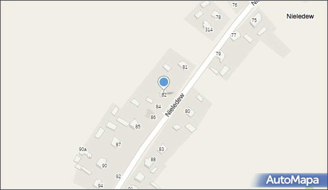 Nieledew, Nieledew, 82, mapa Nieledew