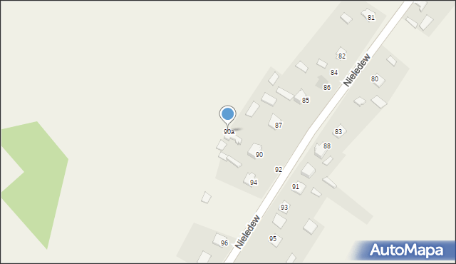 Nieledew, Nieledew, 90a, mapa Nieledew