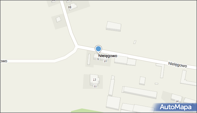 Nielęgowo, Nielęgowo, 11, mapa Nielęgowo