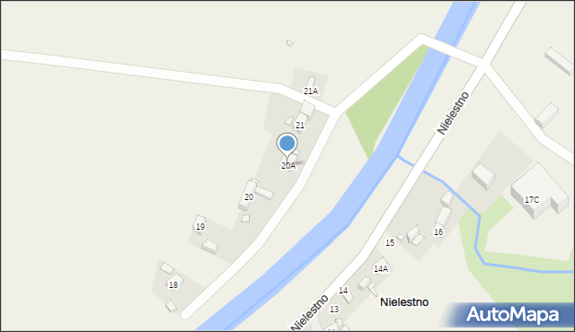 Nielestno, Nielestno, 20A, mapa Nielestno