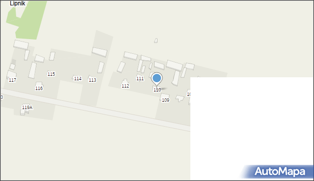 Nielisz, Nielisz, 110, mapa Nielisz