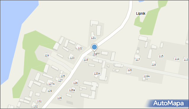 Nielisz, Nielisz, 118, mapa Nielisz