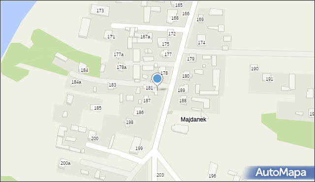 Nielisz, Nielisz, 182, mapa Nielisz