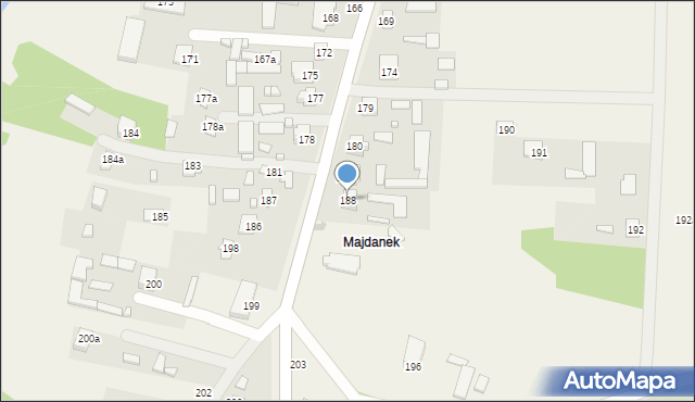 Nielisz, Nielisz, 188, mapa Nielisz