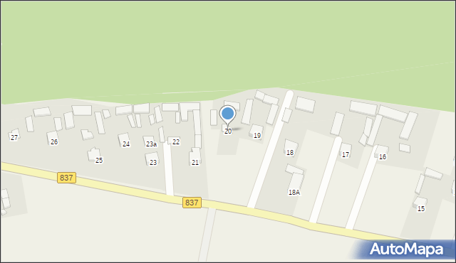 Nielisz, Nielisz, 20, mapa Nielisz