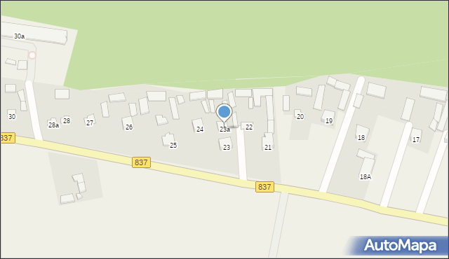 Nielisz, Nielisz, 23a, mapa Nielisz