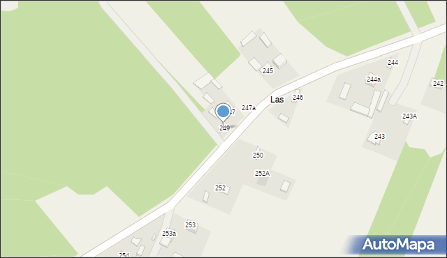 Nielisz, Nielisz, 249, mapa Nielisz