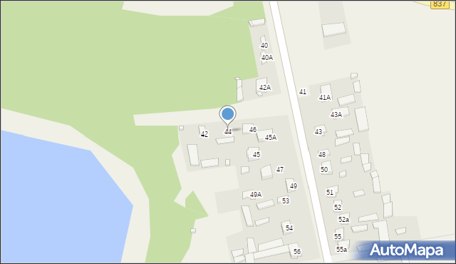 Nielisz, Nielisz, 44, mapa Nielisz